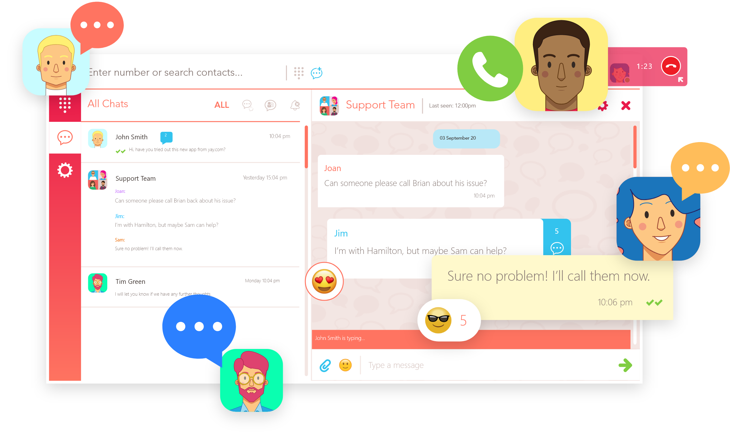 Collaborate with the Yay.com business instant messaging app