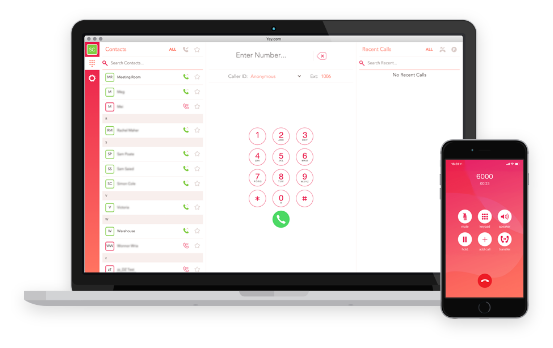 Your business phone system in a calling app